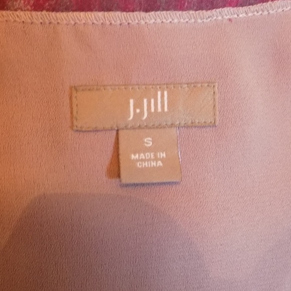 Donated SILK J Jill Small tunic top Lined Purple - Picture 4 of 4